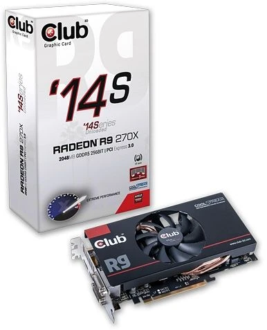 Club 3D Radeon R9 270X 14Series, 2GB GDDR5, 2x DVI, HDMI, DP