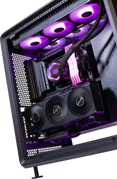 Cooler Master MasterFrame 360 Stage Mirror, schwarz, Glasfenster
