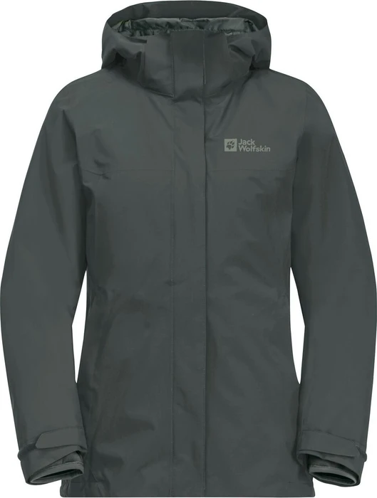 Jack Wolfskin Luntal 3in1 Funktionsjacke slate green (Damen)