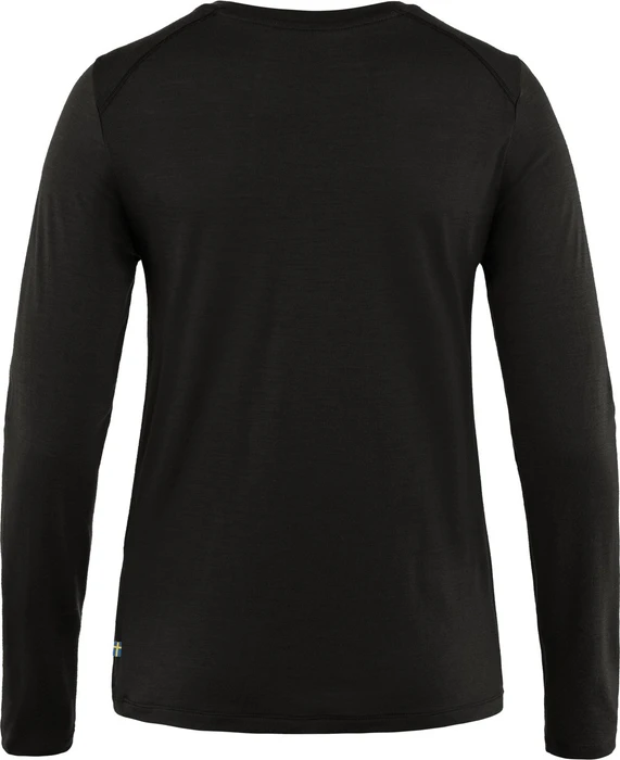 Fjällräven Abisko Wool Funktionsshirt langarm schwarz (Damen)