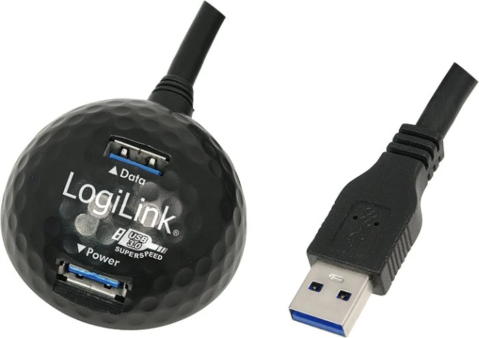 LogiLink USB-A 3.0 Verlängerungskabel mit Docking Station