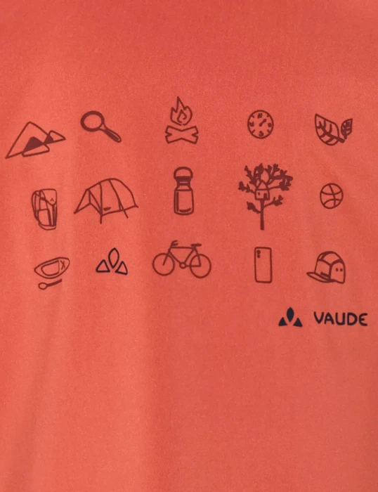 Vaude Solaro III Funktionsshirt langarm hotchili (Junior)