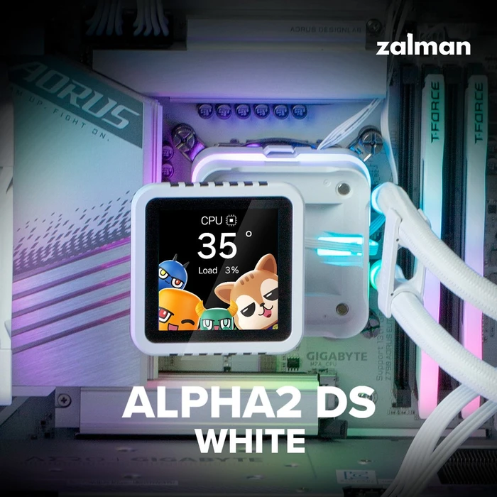 Zalman Alpha2 DS A24 ARGB weiß, 240mm
