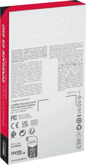 Kingston FURY Renegade G5 SSD 8TB, M.2 2280 / M-Key / PCIe 5.0 x4