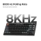 Keychron V5 Ultra 8K Wireless, 96%, schwarz, LEDs RGB, Keychron Silk POM BANANA, USB/Bluetooth, US Vorschaubild