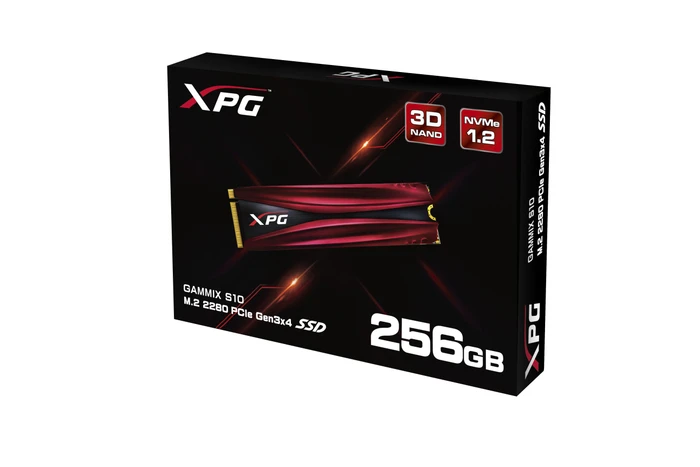 ADATA XPG Gammix S10 256GB, M.2 2280 / M-Key / PCIe 3.0 x4, Kühlkörper