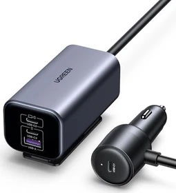 Ugreen 130W GaN PD3.0 Auto Ladegerät mit 4-Ports schwarz