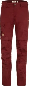 Fjällräven Karla Pro Zip-Off Hose lang bordeaux red (Damen)