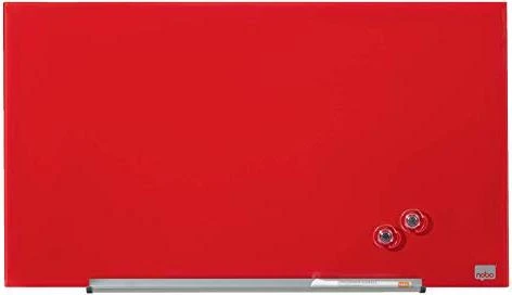 Nobo Impression Pro Whiteboard Glas 31" 31", rot, 68x38cm