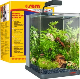 sera Biotop Nano LED Cube 16 Aquarium-Set, 16l