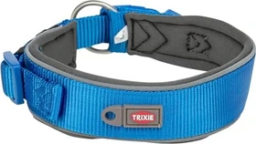 Trixie Premium Halsband, extra breit, L-XL, Royalblau/Grafit