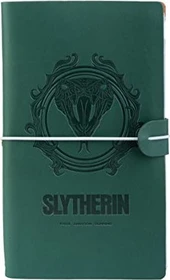 Grupo Erik Editores Harry Potter Slytherin Notizbuch, A5, punktiert, Kunstleder-Cover, 20 Blatt