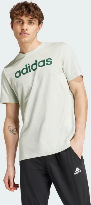 adidas Essentials Single Jersey Linear Embroidered Logo T-Shirt kurzarm (Herren)