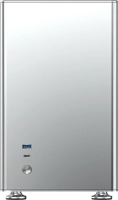 Jonsbo A4, silber, Glasfenster, Mini-ITX