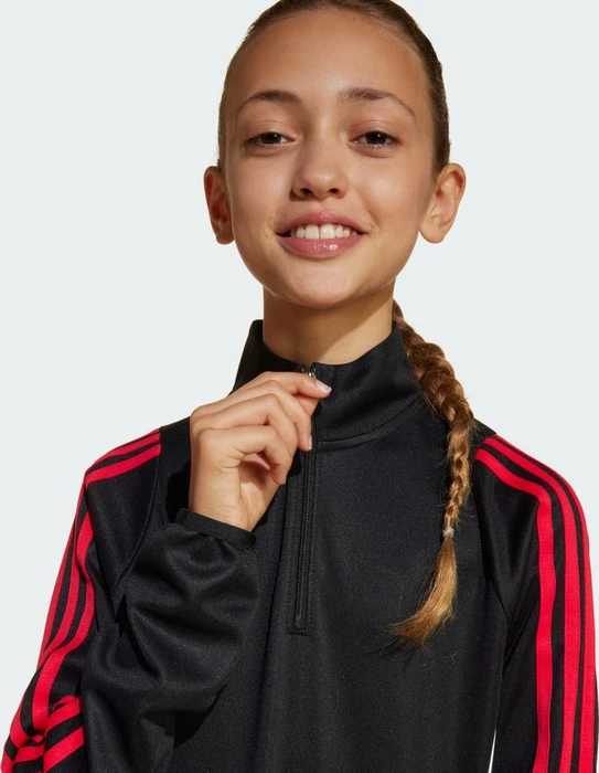 adidas Tiro 24 Funktionsshirt langarm black/pure ruby (Junior)