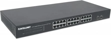 Intellinet Rackmount Gigabit Switch, 24x RJ-45, 2x SFP