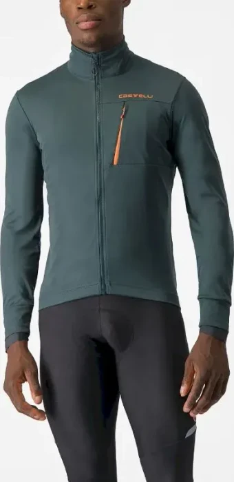 Castelli Go Fahrradjacke rover green/red orange (Herren)