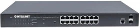Intellinet Rackmount Gigabit Managed Switch, 16x RJ-45, 2x SFP, 220W PoE+ (561341)