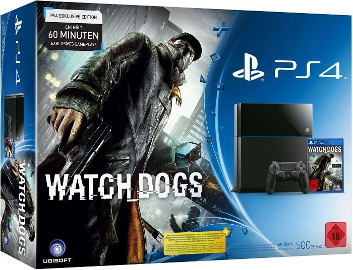 Sony PlayStation 4 - 500GB Watch Dogs Bundle schwarz