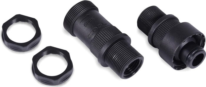 Alphacool HF Schnellverschluss Kupplung Set G1/4" IG/IG Schottverschraubung, schwarz