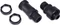 Alphacool HF Schnellverschluss Kupplung Set G1/4" IG/IG Schottverschraubung, schwarz Vorschaubild