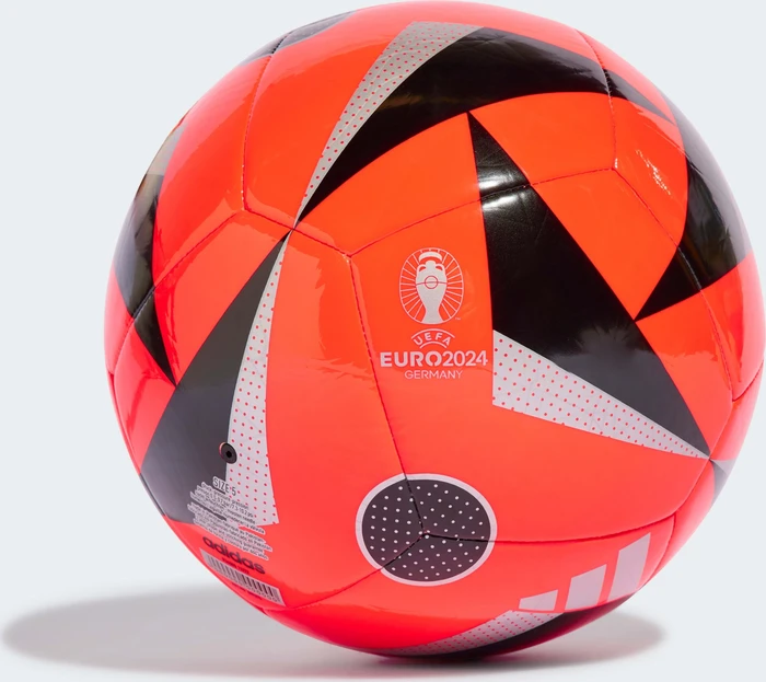 adidas UEFA EURO 2024 Fussballliebe Club Fußball solar red/black/silver metallic