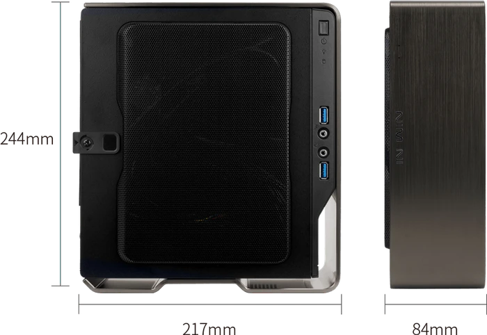 In Win Chopin Pro Titanium Grey, Mini-ITX, 200W