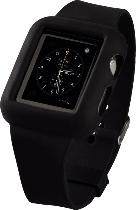 Hama Uhrenarmband Silikon für Apple Watch 42mm schwarz