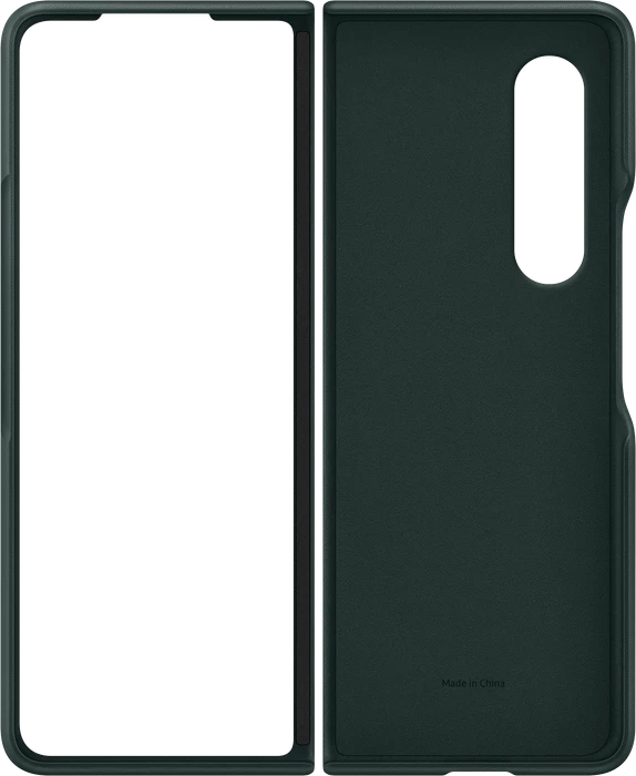 Samsung Leather Cover für Galaxy Z Fold 3 5G grün