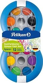 Pelikan Space+ Deckfarbkasten blau, 12 Farben