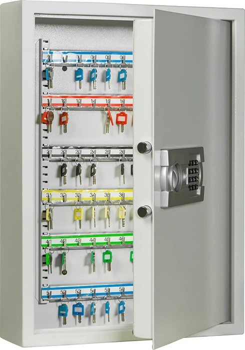 Format SLE 120 Schlüsselkasten, grau, elektronisches Zahlenschloss