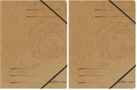 Herlitz Sammelmappe Colorspan mit Eckspanner, A4, braun, 5er-Pack