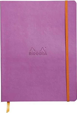 Rhodia Rhodiarama Notizbuch, 190x250mm, punktiert, Softcover, lila, 80 Blatt