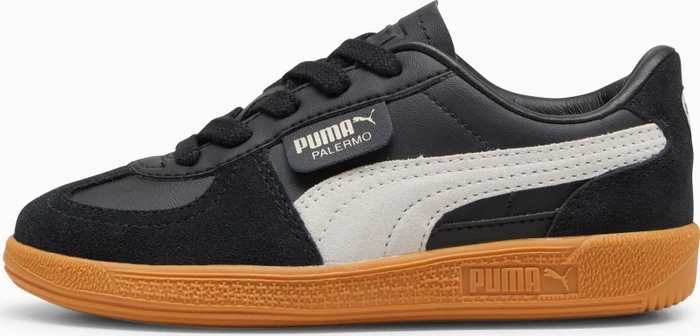 Puma Palermo Leather puma black/feather gray/gum (Junior)