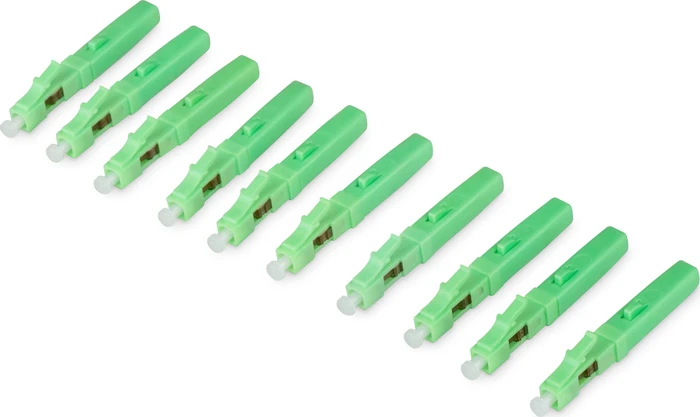 Digitus LC/APC LWL-Fast Connector Feldstecker Singlemode, konfektionierbar, 10 Stück, grün