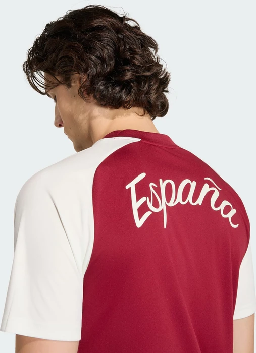 adidas FIFA WM 2026 Spanien Auswärts Aufwärmtrikot kurzarm team coll burgundy 2 (Herren)