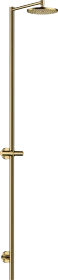 Hansgrohe AXOR Starck Nature Duschsäule mit Kopfbrause 240 1jet ohne Handbrause polished gold optic