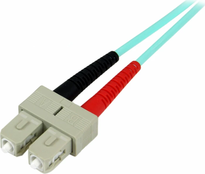 StarTech LWL Duplex Kabel, OM3, 2x LC Stecker/2x SC Stecker, 1m, türkis