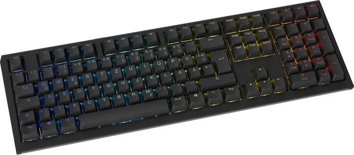 Ducky One X Wireless, schwarz, LEDs RGB, Inductive Analog Switch, USB/Bluetooth, DE