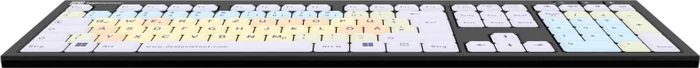 LogicKeyboard Nero Slim Line Dyslexie Keyboard PC, USB, DE