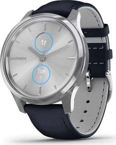 Garmin vivomove Luxe Aktivitäts-Tracker navy/silver