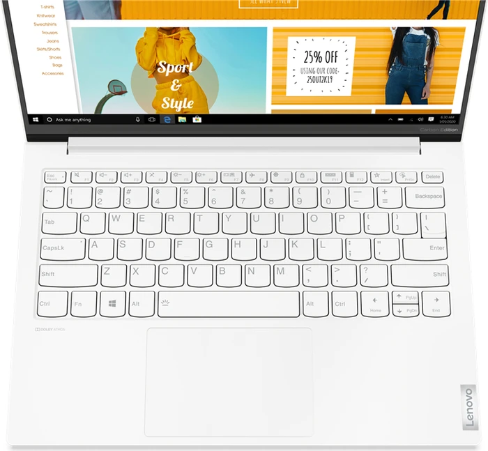 Lenovo Yoga Slim 7 Carbon 13ITL5, Moon White, Core i7-1165G7, 16GB RAM, 512GB SSD, DE