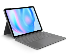 Logitech Combo Touch für iPad Air 6 13", grau, FR