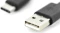 Digitus USB 2.0 Verbindungskabel, USB-A [Stecker] auf USB-C [Stecker], 1m schwarz Vorschaubild