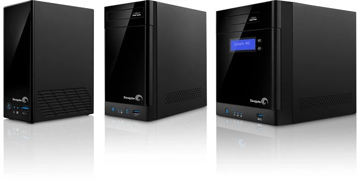 Seagate Business Storage 4-Bay 4TB, 2x RJ-45 1000Base-T, 2x USB-A 3.0