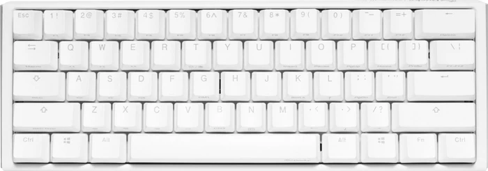 Ducky One 3 Mini PBT, LEDs RGB, Pure White, MX SPEED RGB Silver, USB, US
