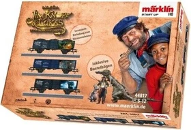 Märklin - Start up Spur H0 Güterwagenset - Offenes Güterwagen-Set Nepomuk, Frau Mahlzahn und die Wilde 13