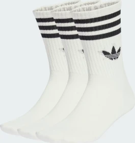 adidas 3-Streifen Crew Socken weiß, 3 Paare