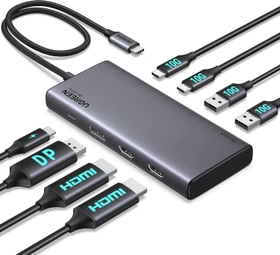 Ugreen Revodok Pro 308 - DisplayPort, USB-C 3.1 [Stecker] (35625)