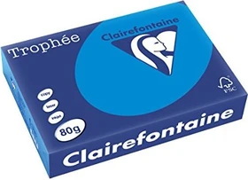 Clairefontaine Trophée Universalpapier matt karibikblau, A4, 80g/m², 500 Blatt